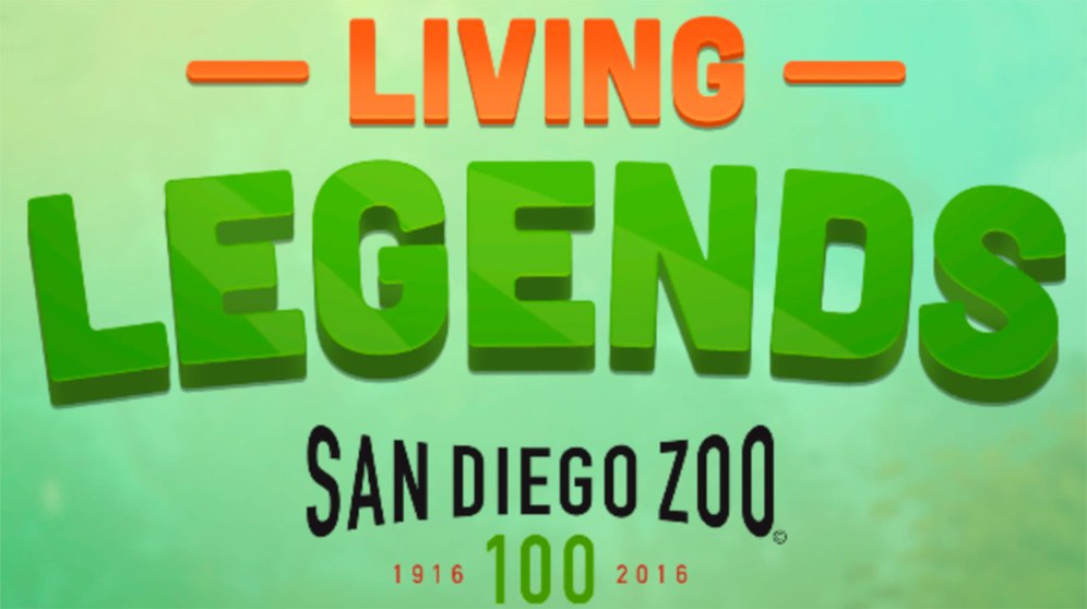 Sign: Living Legengs San Diego Zoo